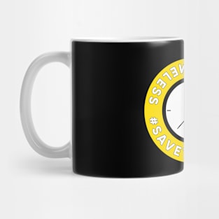 Save Timeless Clock Logo Mug